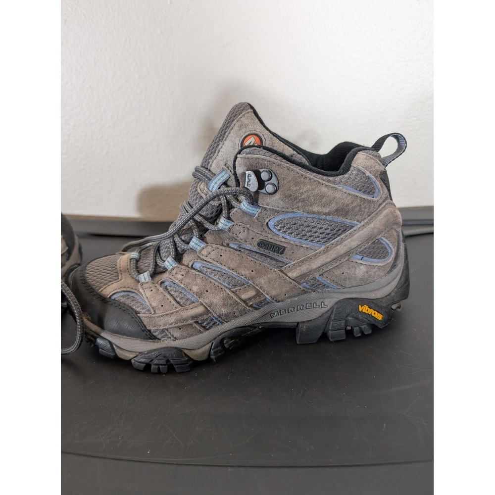 Merrell Moab 2 Women's 7 Mid Waterproof Trail Hiking Boots Granite Grey J06054 - Picture 8 of 12